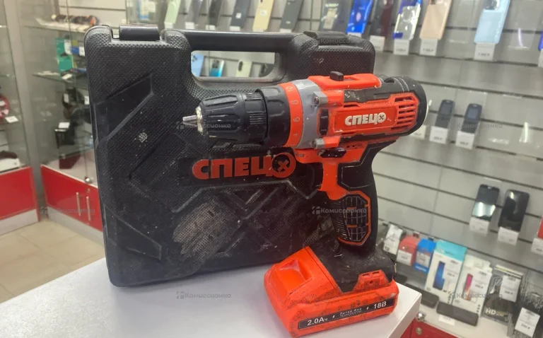 Аккумуляторная дрель шуруповёрт СПЕЦ БДА-18-ЛИ