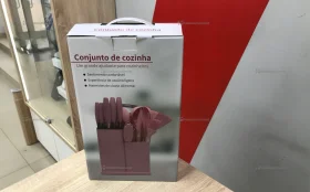 Набор ножей  розовый