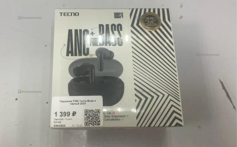 Наушники  Tecno Buds 4 TWS ANC