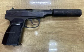 Пневматический пистолет MP-654 с глушителем + коб