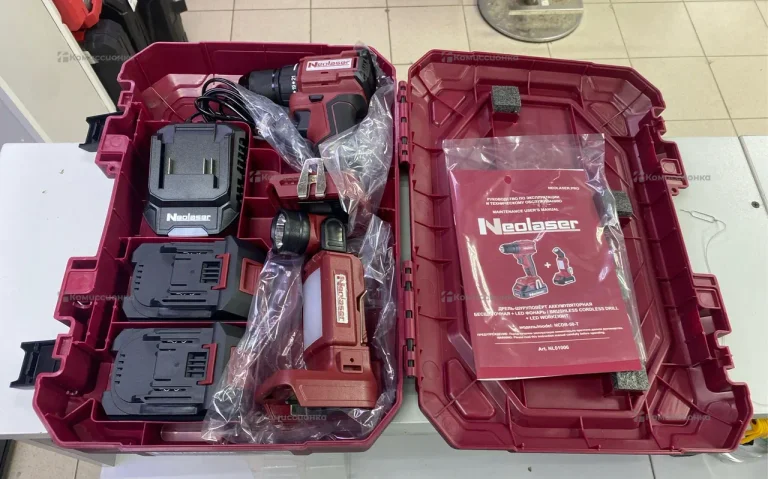 Дрель-шуруповерт аккумуляторная бесщеточная Neolas
