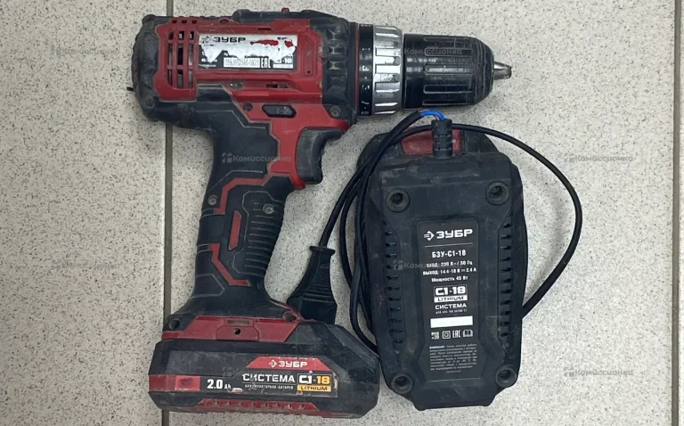 Шуруповерт аккумуляторный Зубр ДША 185