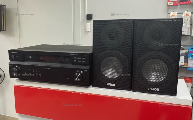Колонка  canton gle402+ рессивер pioner vsx-418