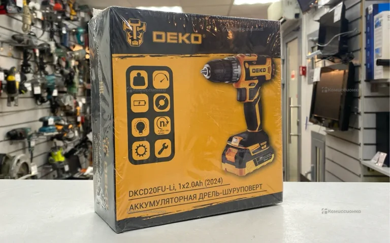 Аккумуляторная дрель шуруповерт Deko DKCD20FU-li