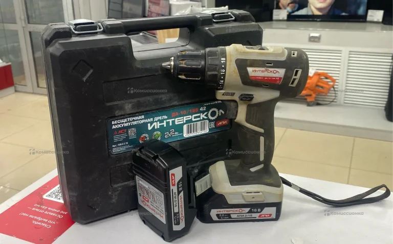 Аккумуляторная дрель Интерскол ДА-10/18В