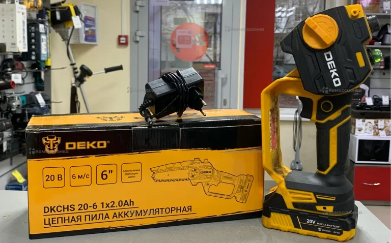 Пила цепная аккумуляторная DEKO DKCHS 20-6