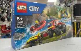 Купить Конструктор LEGO City Пожарная машина 4x4 со спасательной лодкой 301 деталь 60412 б/у , в Санкт-Петербург Цена:1900рублей
