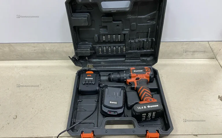 Аккумуляторная дрель-шуруповерт Ермак ДША-14.4-2