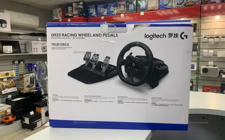 Руль Logitech G923 с педалями + KPP Logitech Drivi
