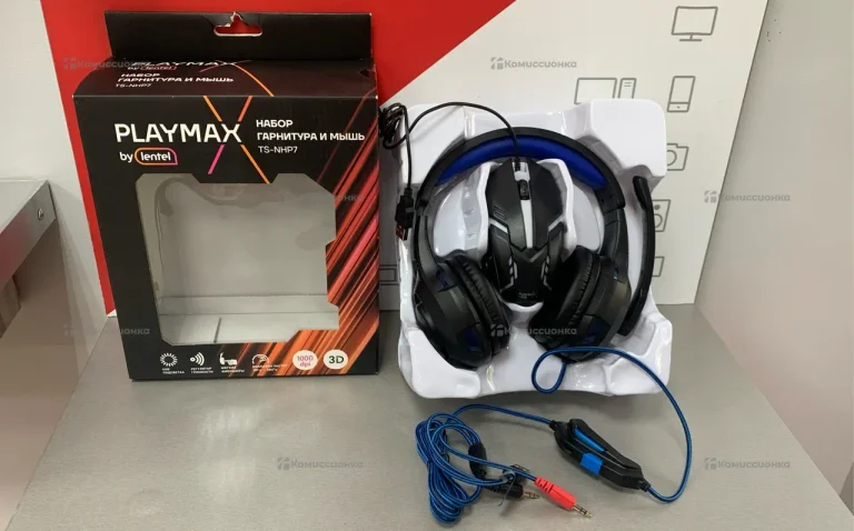 Набор гарнитура и мышь play max ts-nhp7