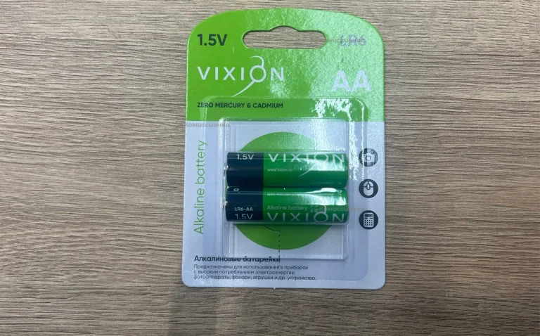Батарейка (АА) Алкалиновая Vixion LR6 Блистер 2шт (Z)