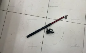 Купить Спиннинг красный/ катушка в комплекте б/у , в Самара Цена:490рублей