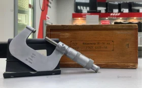 микрометр 25-50мм; точность 0,01мм