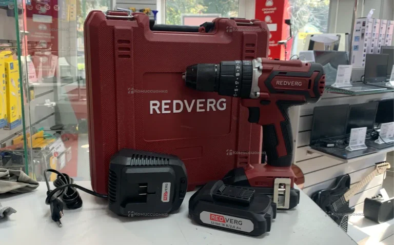Аккумуляторный шуруповерт RedVerg RD-IS18BL/U удар