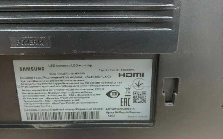Монитор Samsung LS24E65UPLX