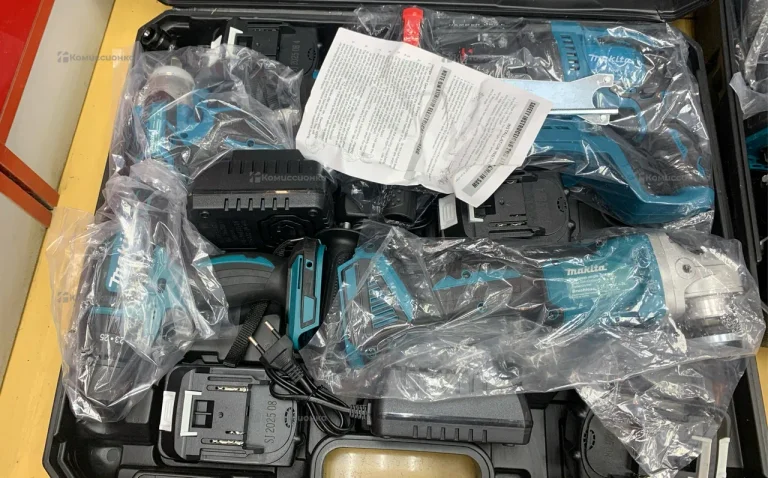 Набор Makita 4в1 (Перф/УШМ/Шурп/Гайк-т)