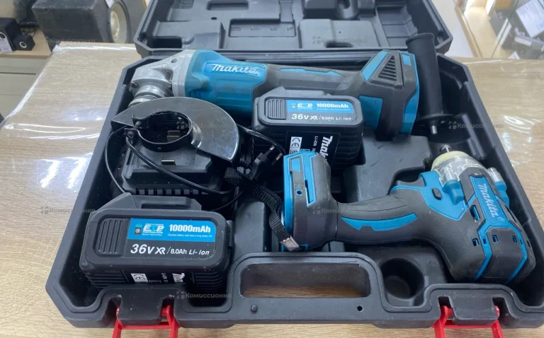 Набор аккумуляторного инструмента Makita болгарка+