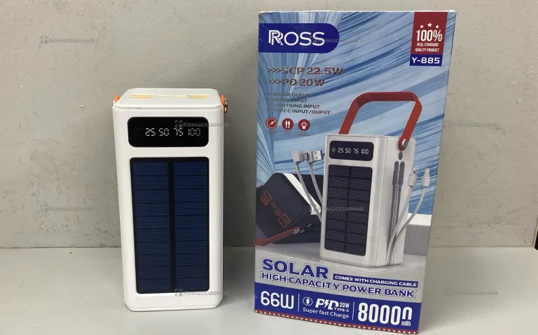 Power Bank  Ross Y-885 с солнечной батареей