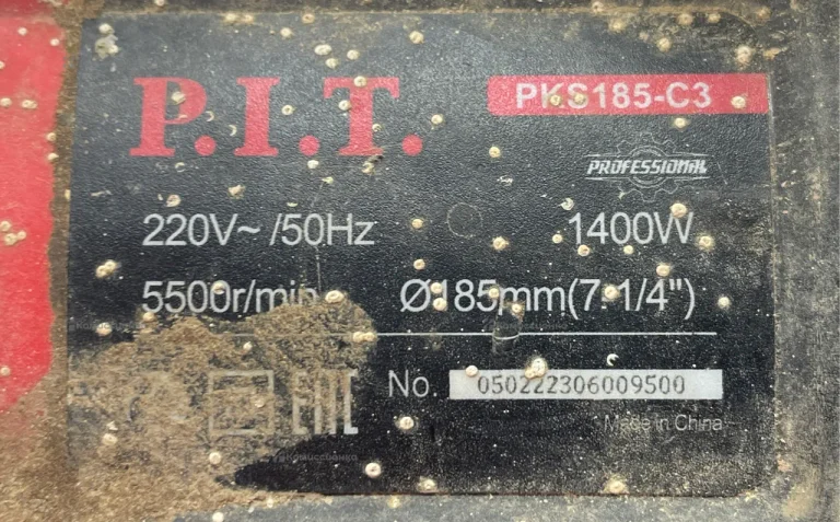 Циркулярная пила pit pks 185-c3