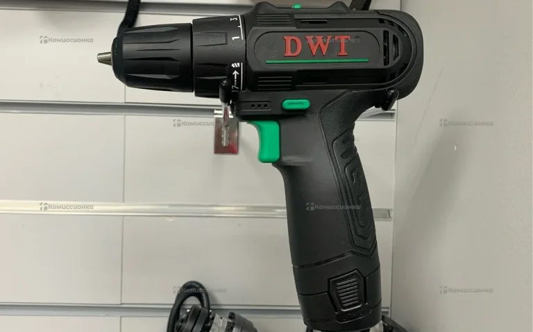 Аккумуляторная дрель-шуруповерт DWT 12В LiION *2Ач, макс.крут.мом. 24Нм