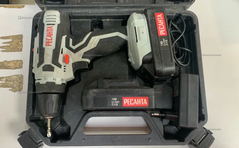 Аккумуляторная дрель-шуруповерт РЕСАНТА ДА-18-2ЛК