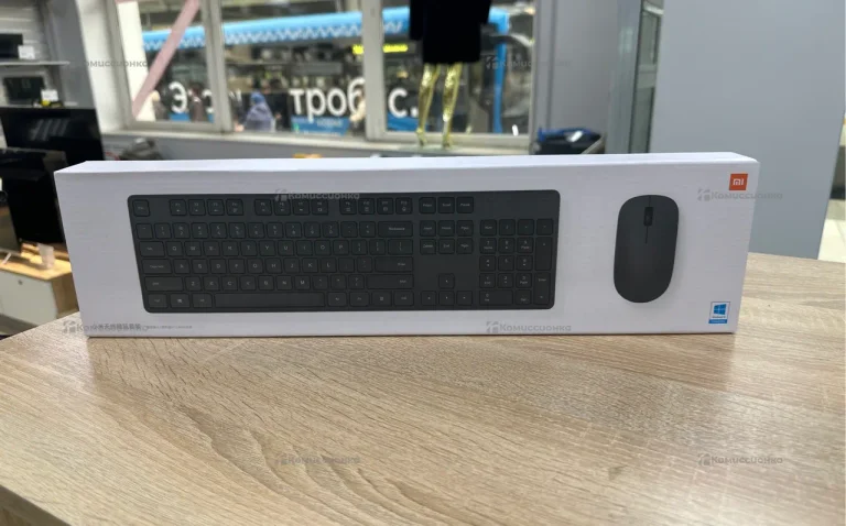 Клавиатура и мышь Xiaomi Mi Wireless Keyboard and Mouse Combo ENG WXJS01YM Русские буквы (черный)