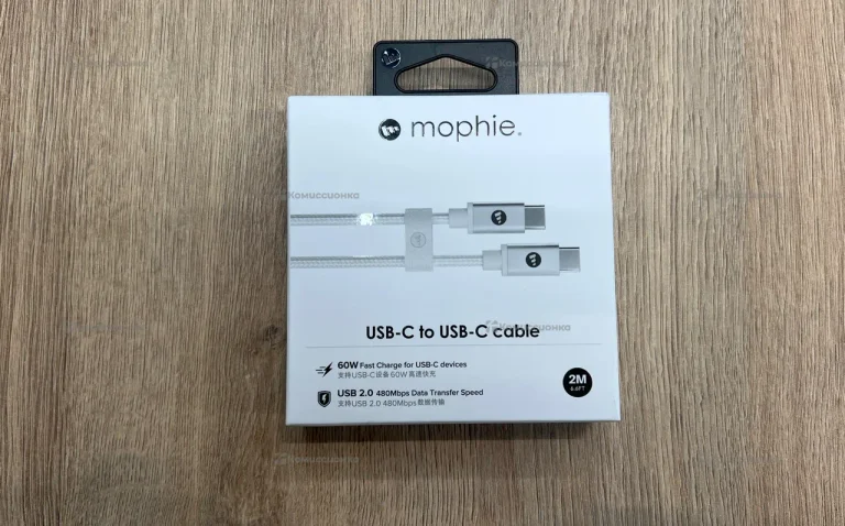 Кабель Mophie Type-C to Type-C 60W 2m White