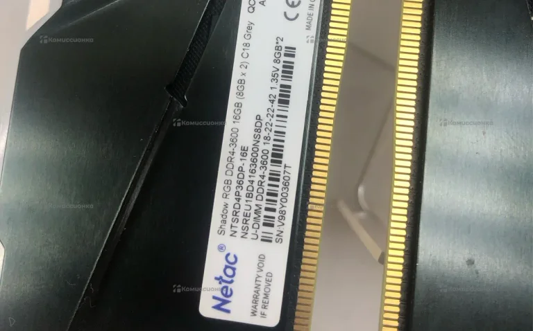 Оперативная память netac DDR4 Shadow RGB 16gb(2x8