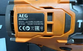 Ударная дрель-шуруповёрт AEG BSB18BL2-602K, 18В, с