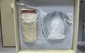 Термокружка вакуумная Monaco, бежевый, 400 мл