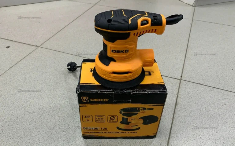 Эксцентриковая шлифмашина сетевая DEKO DKG400-125