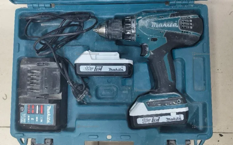 Дрель-шуруповерт makita DF457DWE