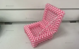 Купить Шкатулка из бусин розовая б/у , в Казань Цена:2500рублей