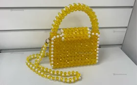 Купить Сумка женская из бусин янтарный б/у , в Казань Цена:3000рублей