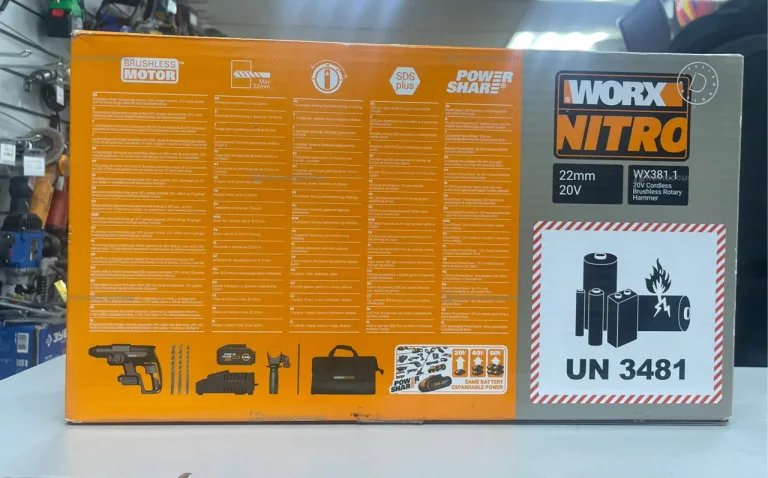 Перфоратор аккумуляторный Worx WX381.1