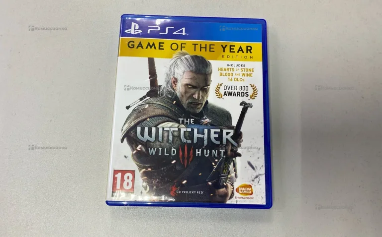 Диск для PS4 Witcher wild hunt