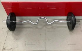 Купить Изогнутый гриф и блины (2х10-2х5) б/у , в Санкт-Петербург Цена:3900рублей