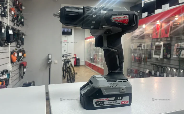 Аккумуляторная ударная дрель-шуруповерт Интерскол