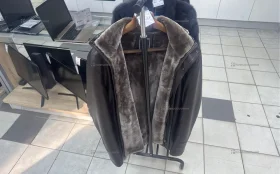 Купить Кожанка зимняя с капюшоном Shengdeya 60 размер б/у , в Казань Цена:10900рублей