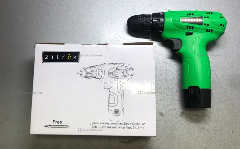 Дрель шуруповерт Zitrek Green 12-Li-ion