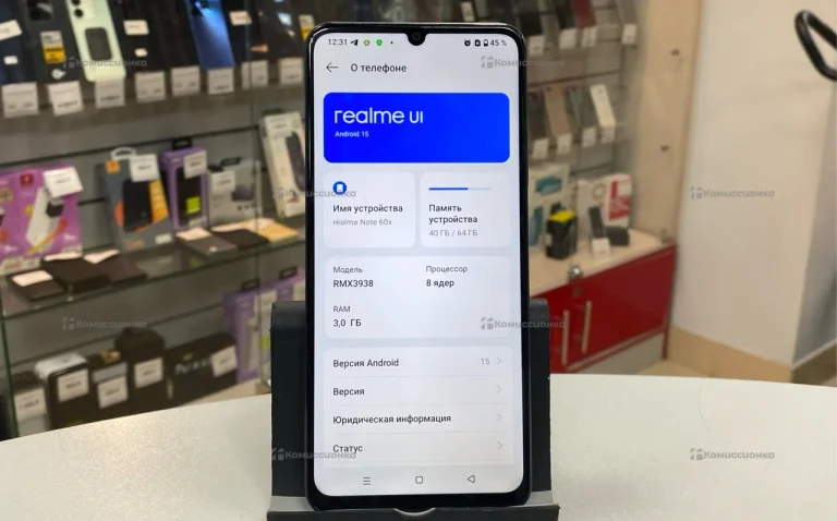 Realme Note 60x 4/64 ГБ