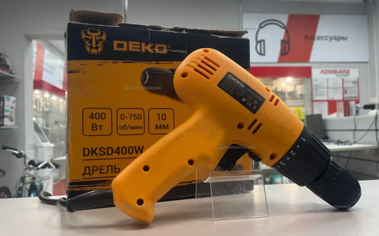 Дрель-шуруповерт сетевая Deko DKSD400W