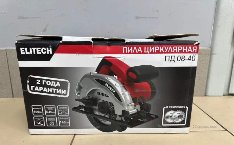 Пила циркулярная сетевая Elitech ПД 08-40