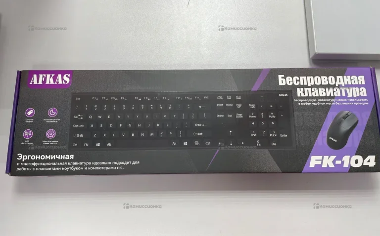 Набор беспроводных клавиатура + мышь afkas fk104