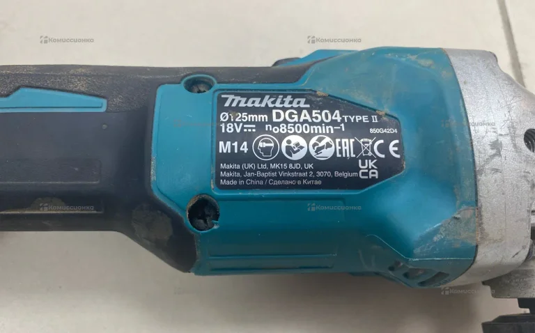 аккумуляторная УШМ Makita DGA504 type 2
