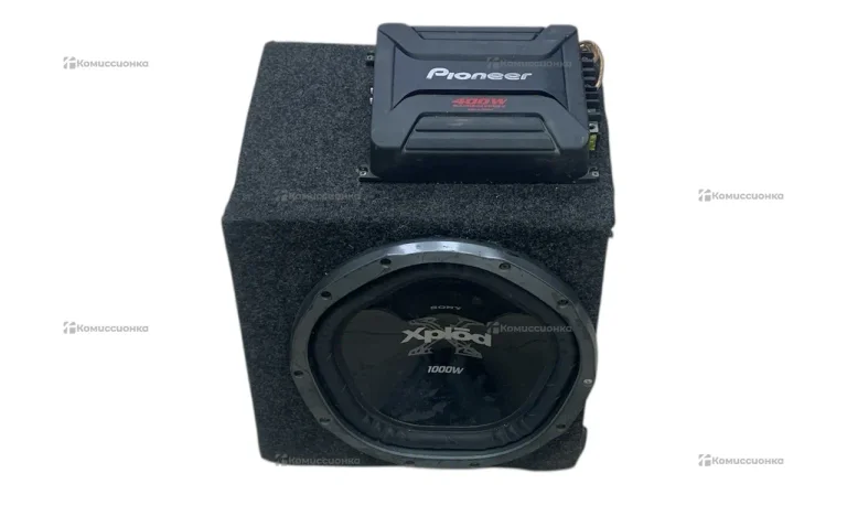 Сабвуфер  Sony xplod 1000w с усилителем pioner gm-