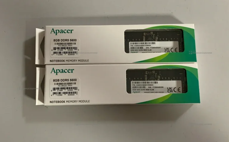Оперативная память apacer ddr5 2 плашки 16gb