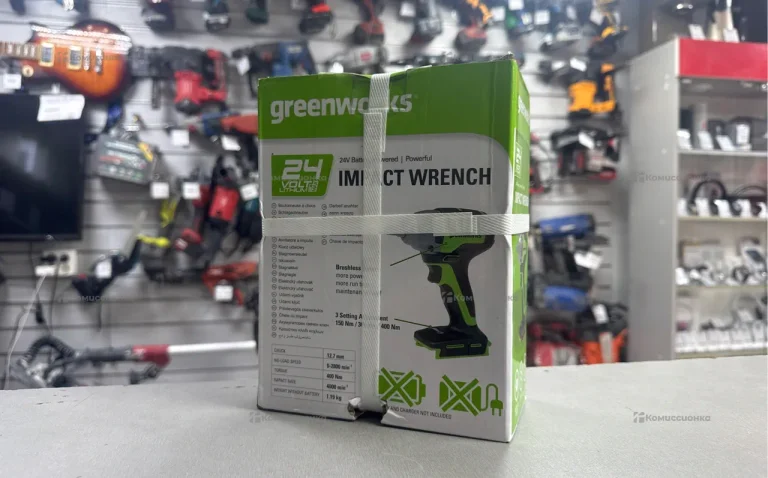 Аккумуляторный ударный гайковерт greenworks GD24IW