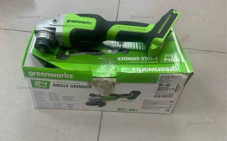 Аккумуляторная УШМ greenworks GD24AG