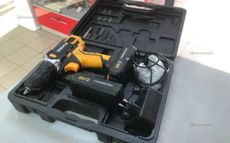Аккумуляторная дрель шуруповерт Deko DKCD20FU-li